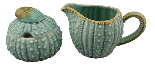 Handmade Ceramic Turquoise Urchin Tea Set