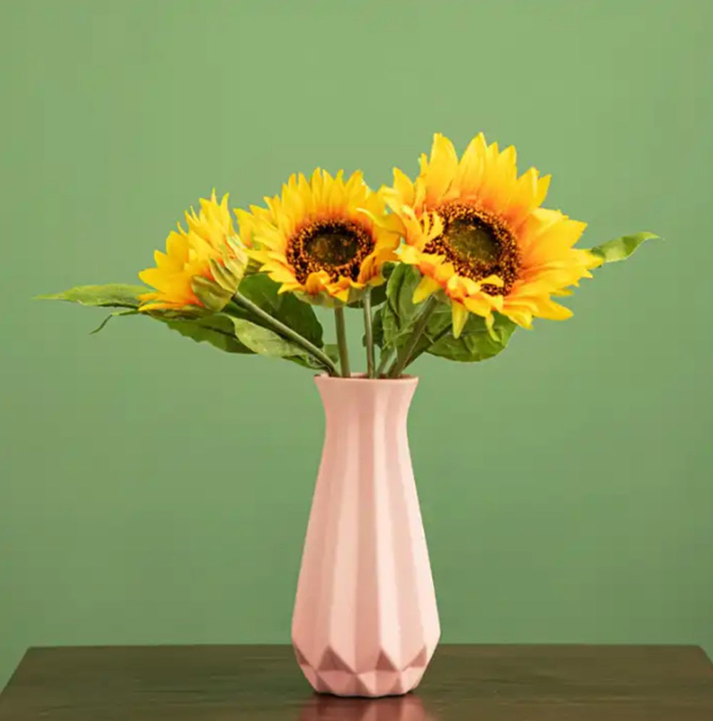 Cute Korean Style Colorful Geometric Ceramic Vase
