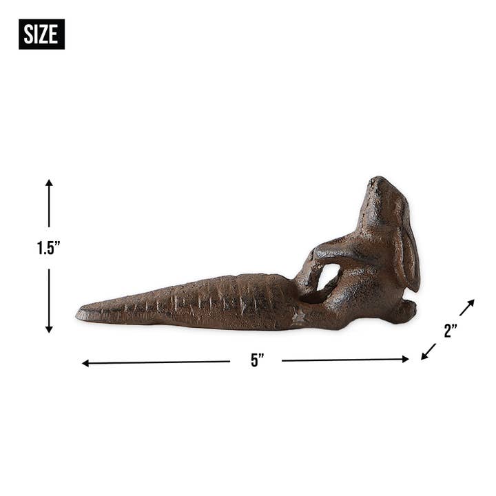 Floor Door Stop Bunny with Carrot