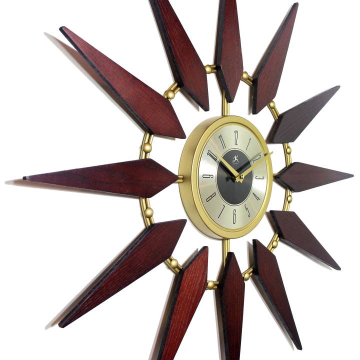 Atomic Age Retro Starburst Craftsman Clock