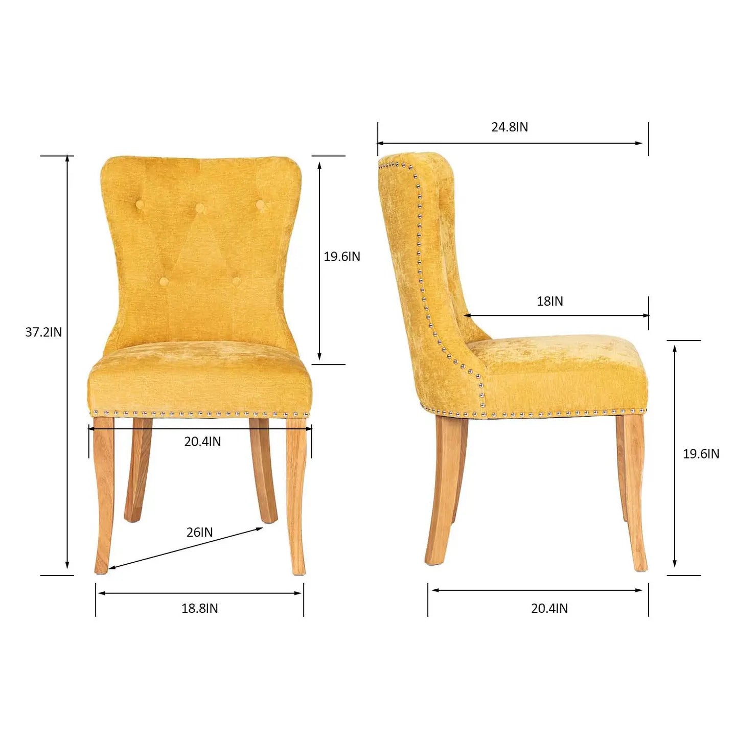 Ginger Tufted Side Dining Chair