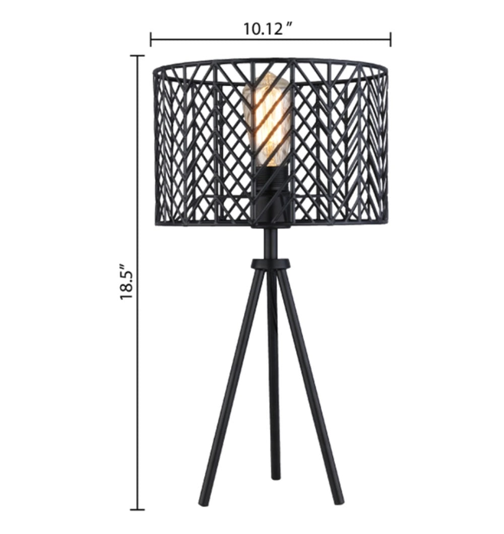 18.5" Cage Tripod Table Lamp