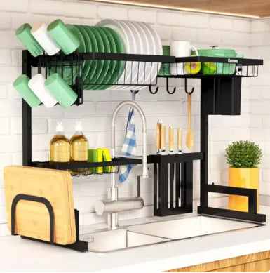 Drying rack storage rack sink style