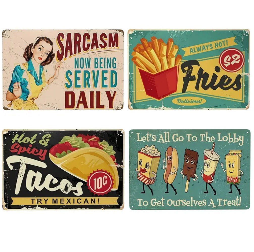 Retro Tin Sigs 50's Styles