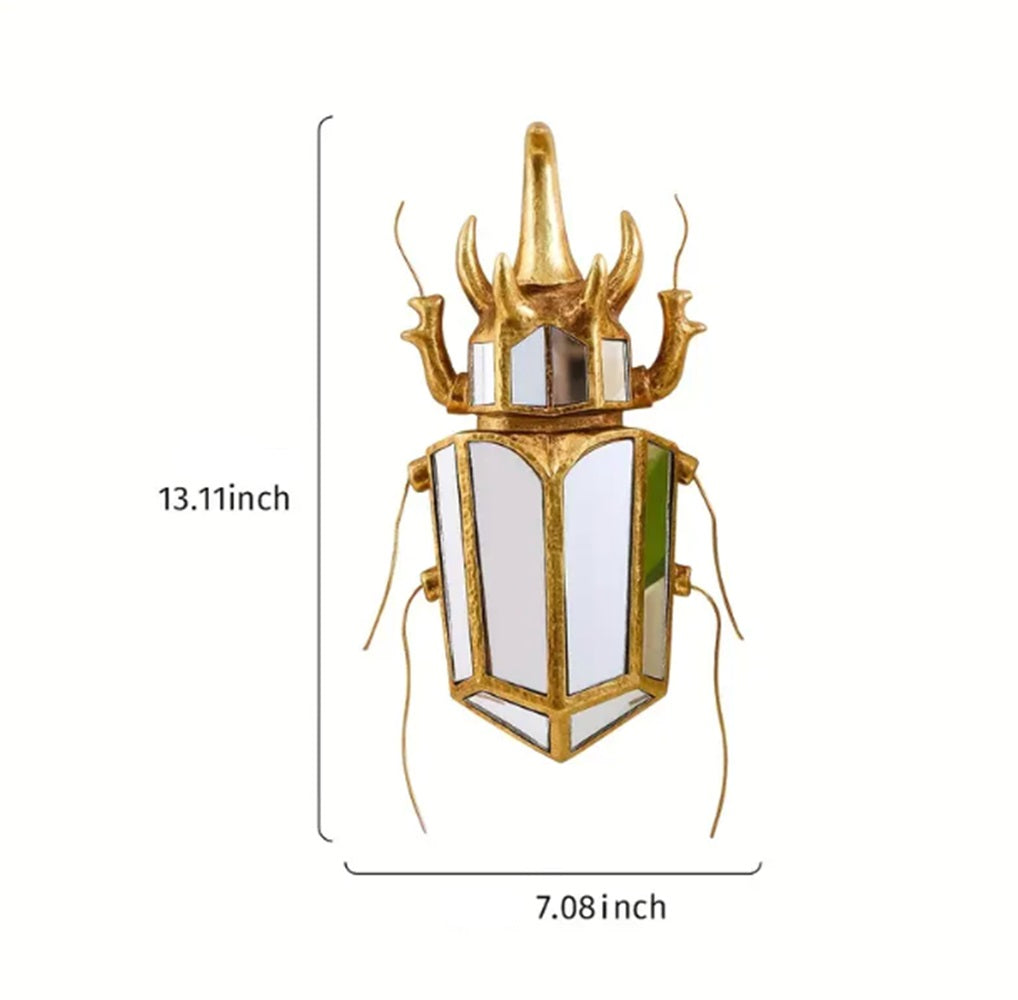 Safari Bug Unicorn Beetle Wall Mirror