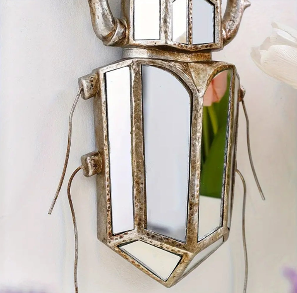 Safari Bug Unicorn Beetle Wall Mirror