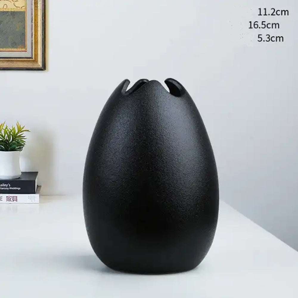 Nordic Porcelain Easter Egg Shaped Minimalist Vase