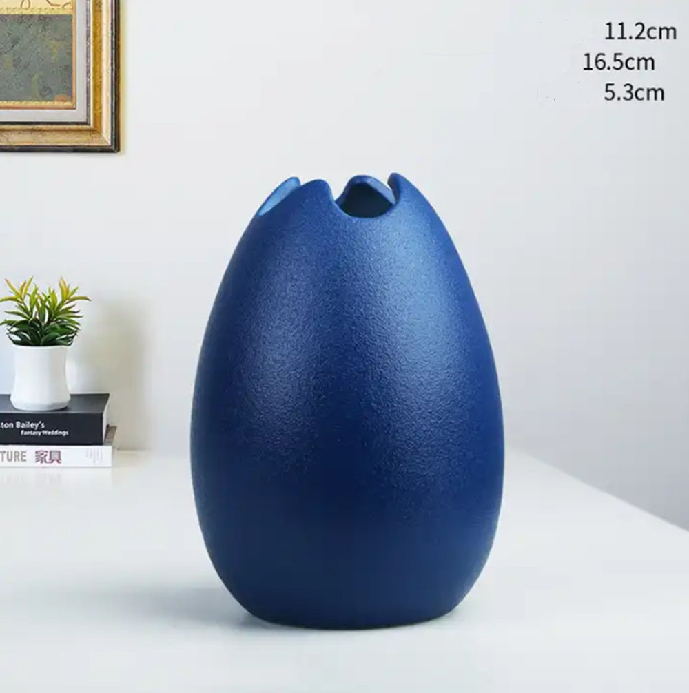 Nordic Porcelain Easter Egg Shaped Minimalist Vase