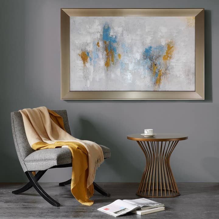 Large Framed Abstract Canvas Wall Art