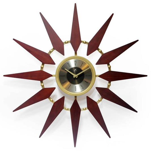 Atomic Age Retro Starburst Craftsman Clock