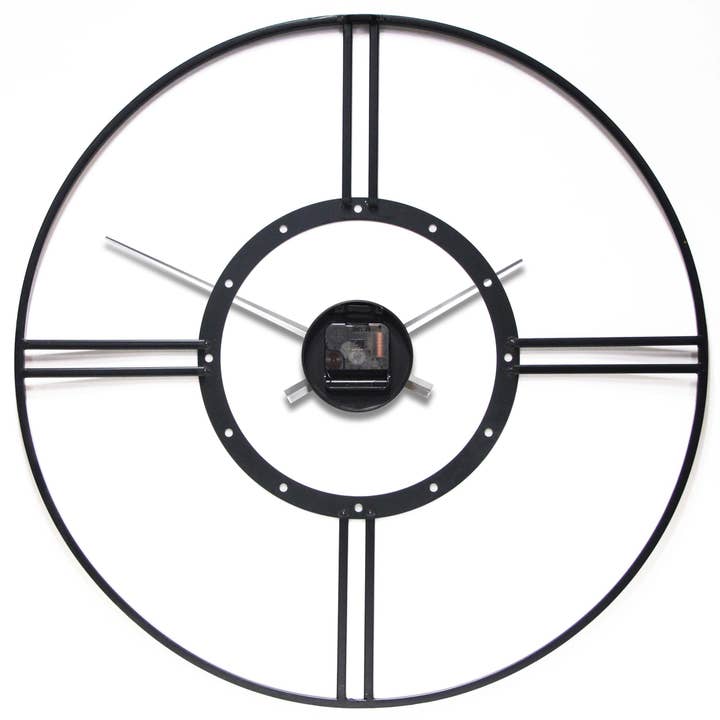 Cosmo Round Wall Clock Black