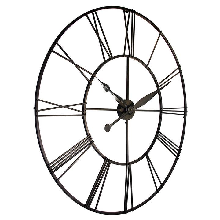 Skyscraper Oversized XXL Clock Large Wall Clock Roman Numerals